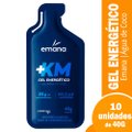 Suplemento Alimentar +KM Gel Energético  Emana Água de Coco 40g - Embalagem com 10 Unidades