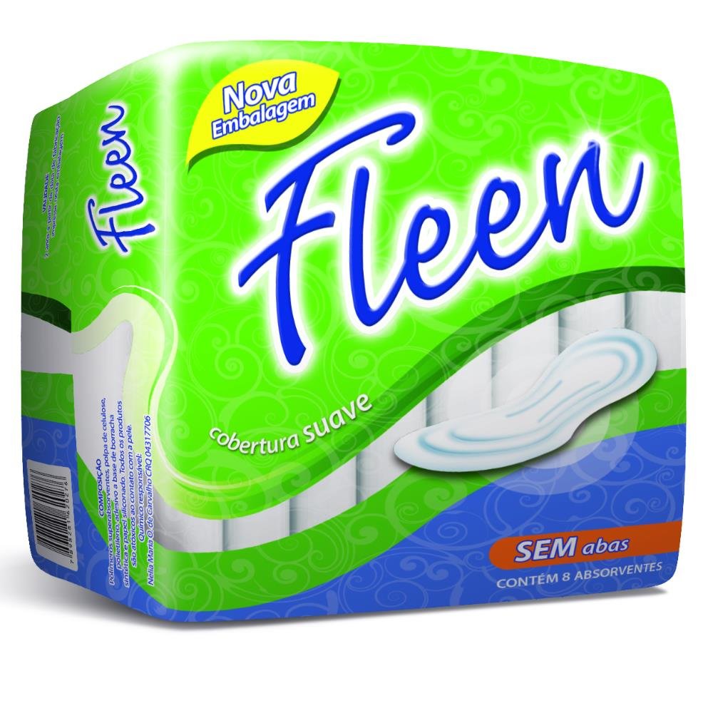 Absorvente Feminino Fleen sem Abas - 8 Unidades