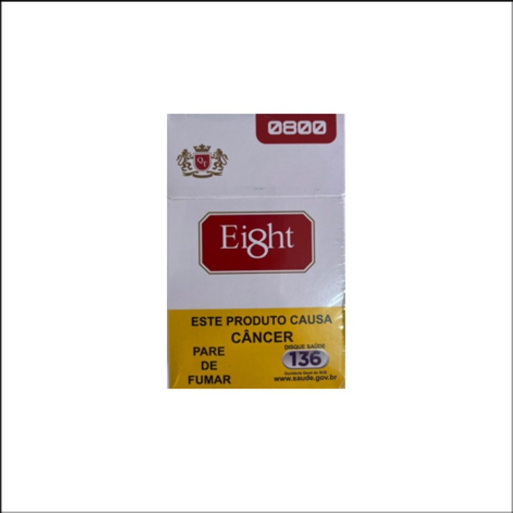 Cigarro Eight 0800 Red 8 Box Curto - 10 Unidades
