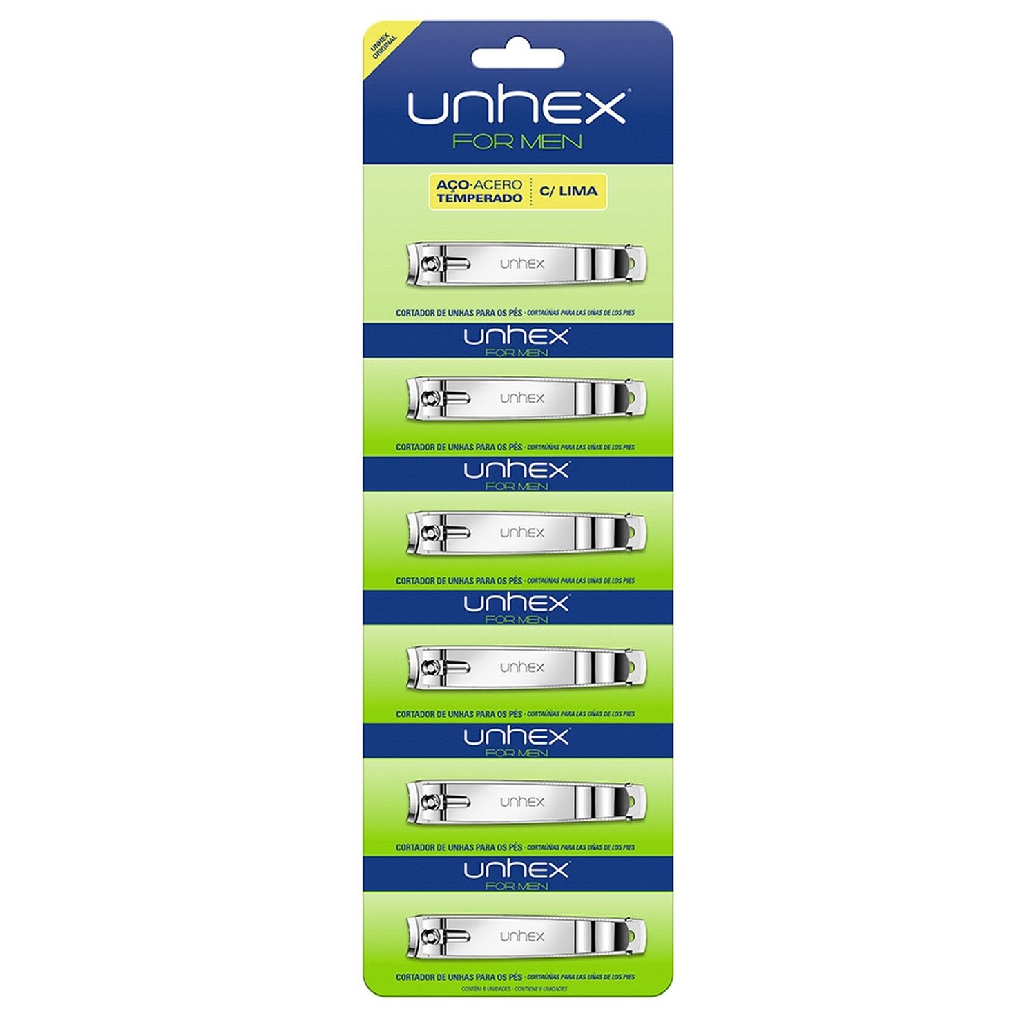 Cortador de Unha Unhex para Pés - Embalagem com 6 Unidades