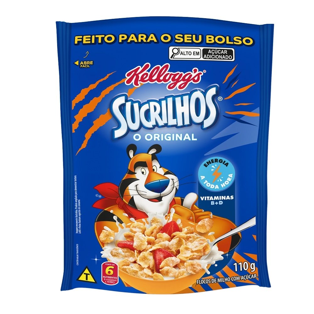 Sucrilhos Kelloggs Original Sachê 110g - Embalagem com 20 Unidades