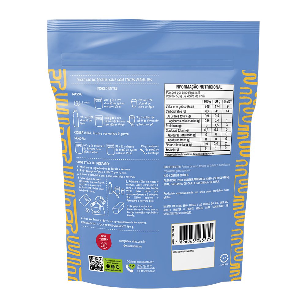 Farinha Mix Sem Gluten 400G Caixa Com 12 Unidades