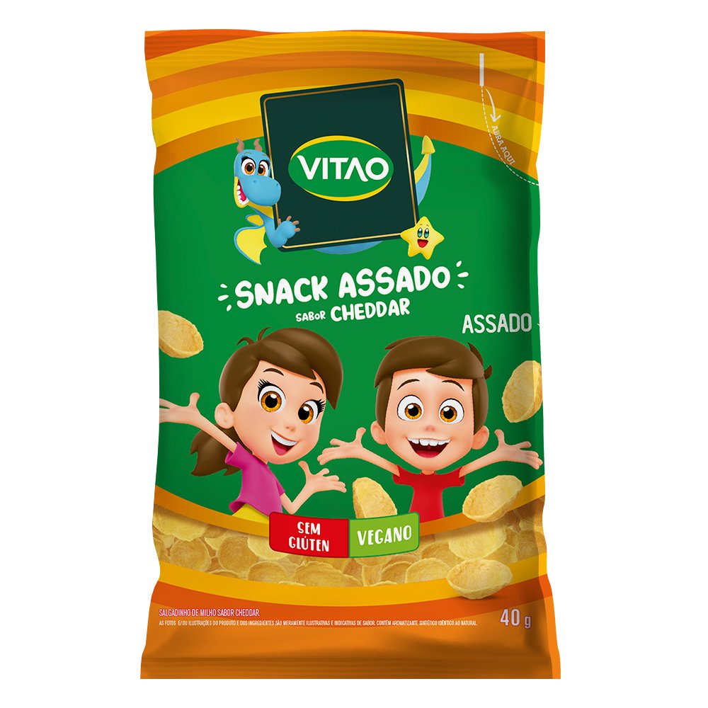 Snack Integral Cheddar Kids 40G Caixa Com 24 Unidades | Martins Atacado