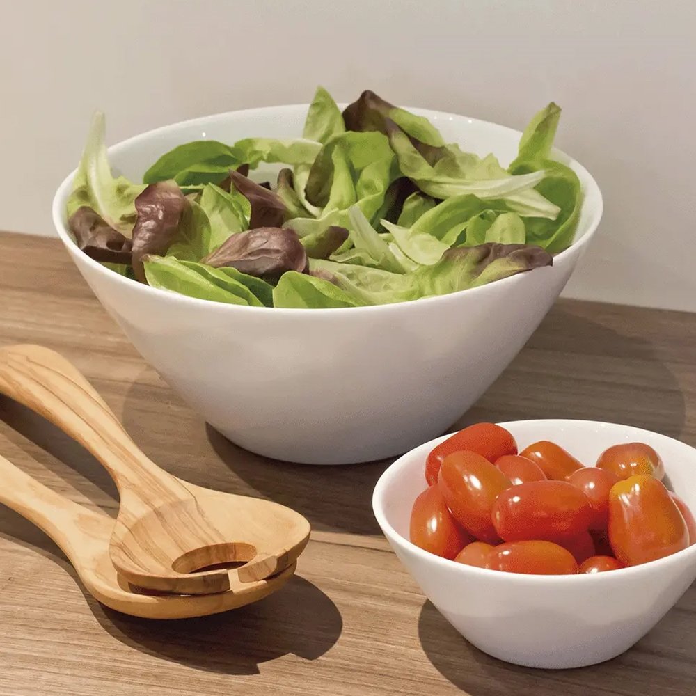 Saladeira Nadir Opaline Blanc 4045 2,3L - Embalagem com 6 Unidades
