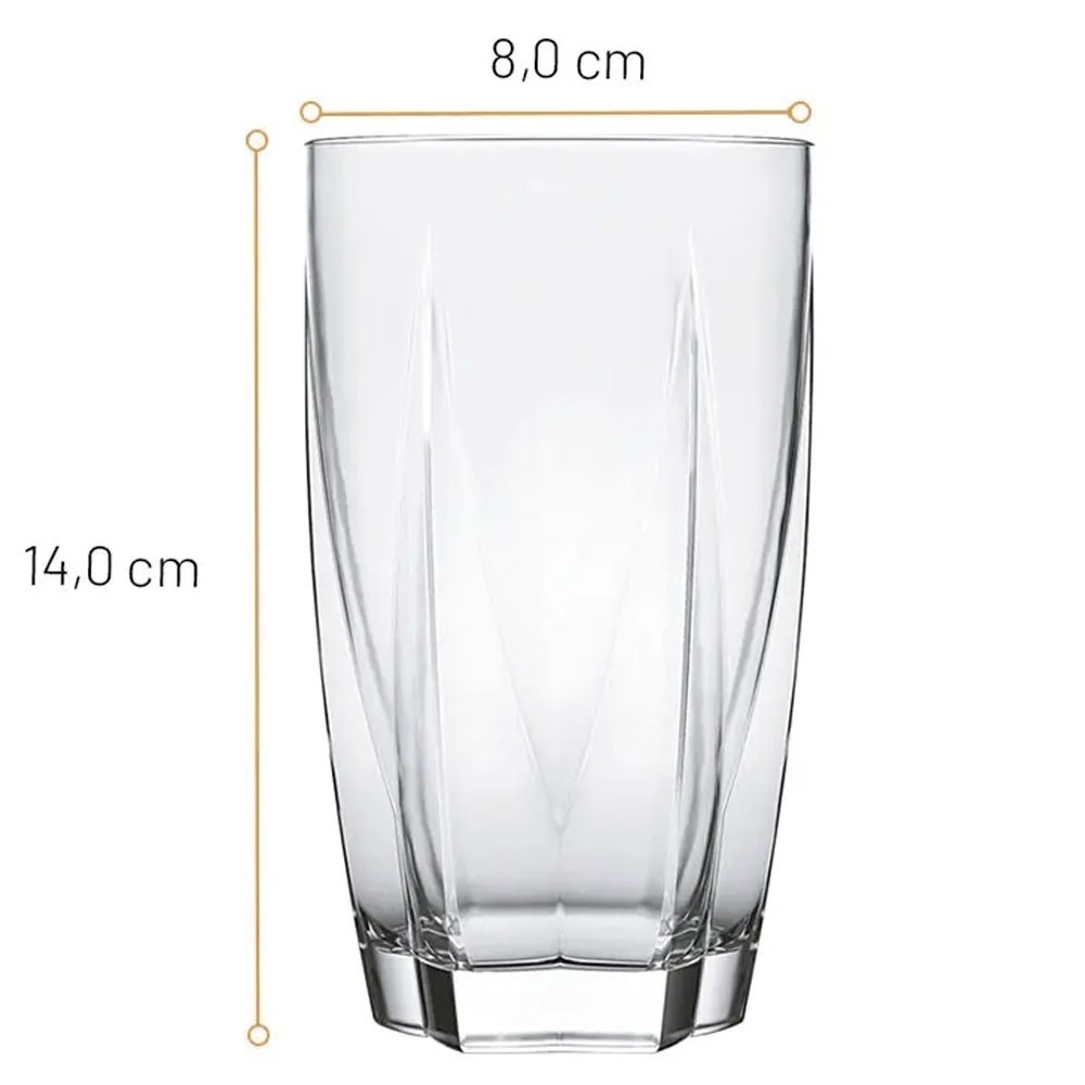 Copo Nadir Estela Long Drink 460ml - Embalagem  com 12 Unidades
