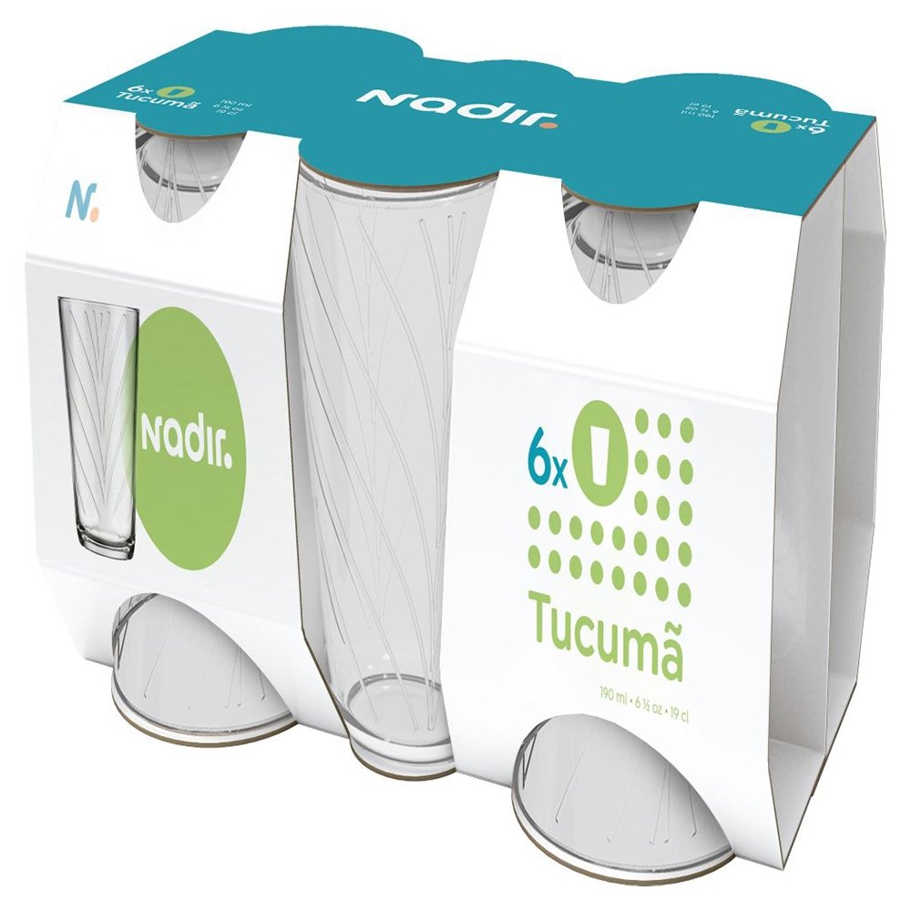 Copo Nadir Tucumã 190ml - Embalagem com 6 unidades