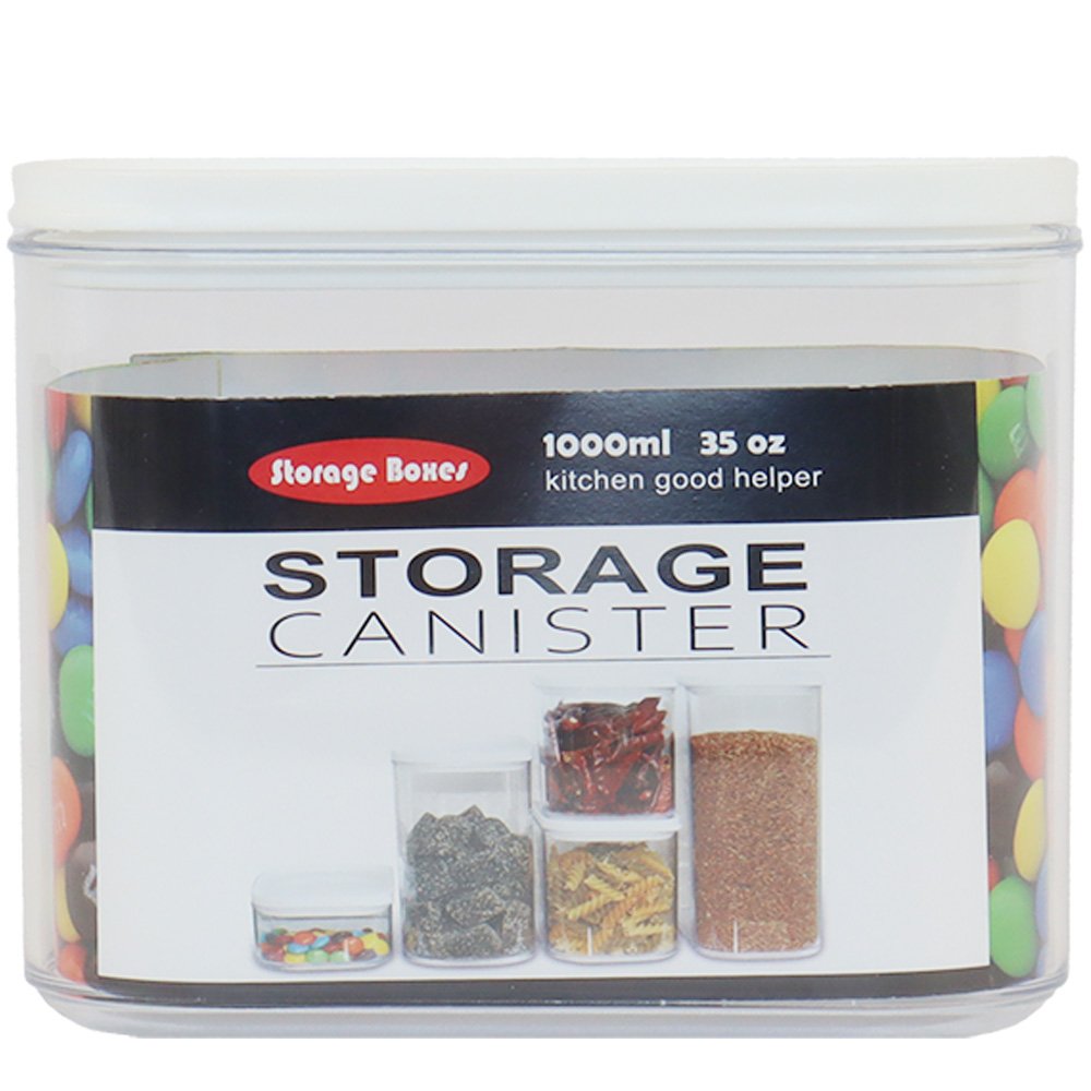 Pote Hermetico Vacuo Plastico 1 Litro Global