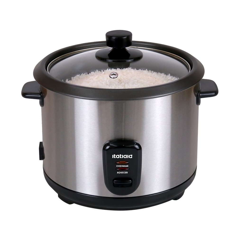 Panela de Arroz Elétrica Itatiaia PAMID1001 - 1,5 Litros, Inox, 110V