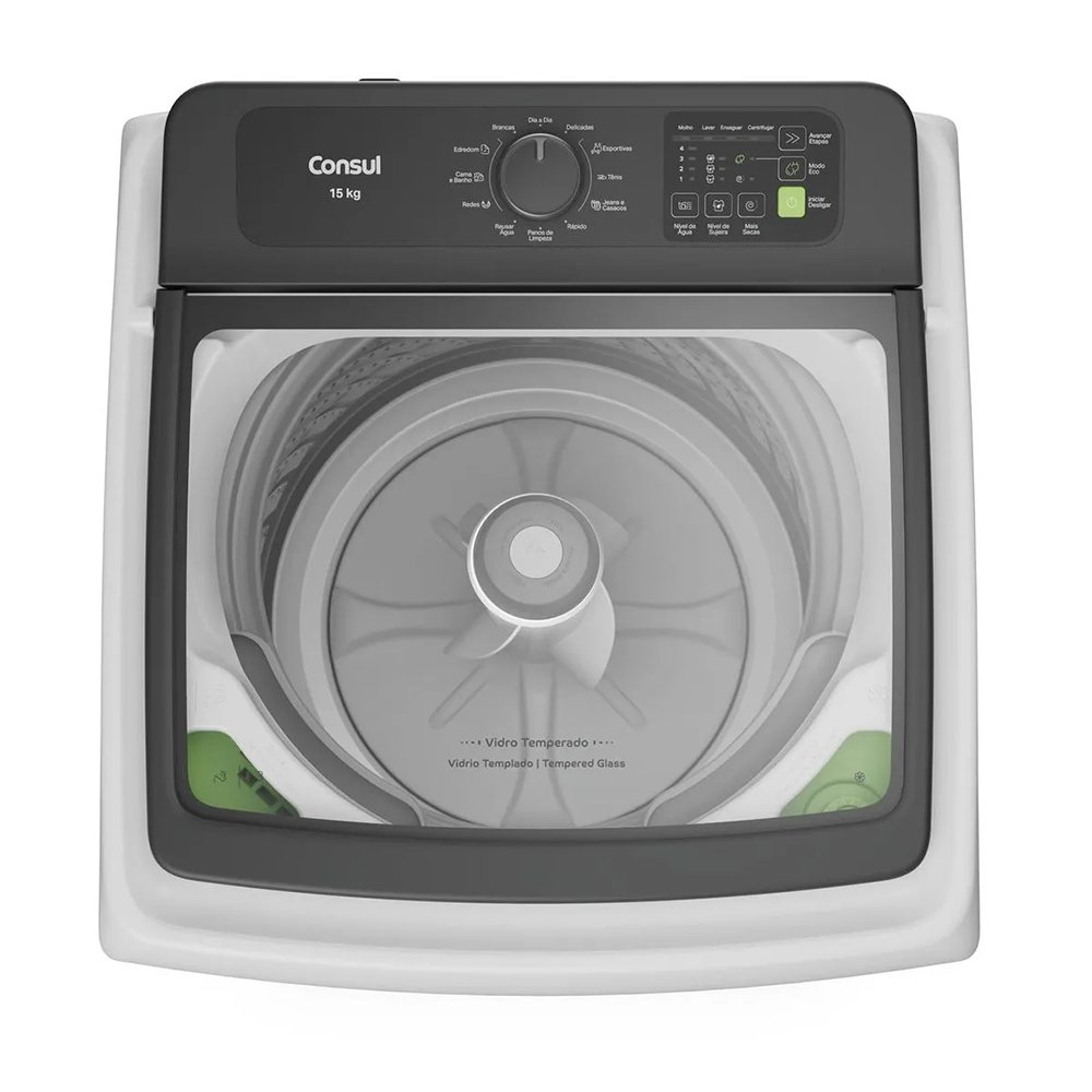 Lavadora Automática Consul 15 Kg CWN15AB - 620W, Branca, 220V
