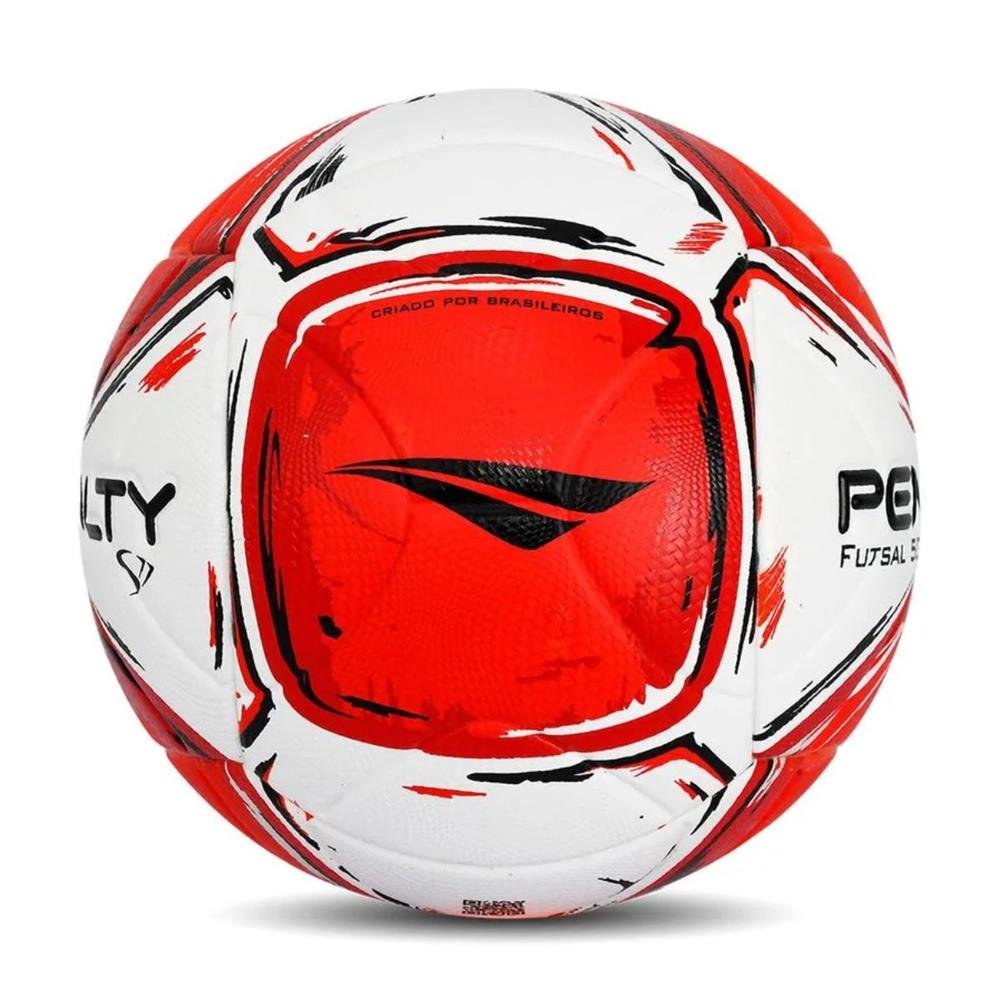 BOLA PENALTY CAMPO S11 R2 XXIV BRANCO/VERMELHO/PRETO