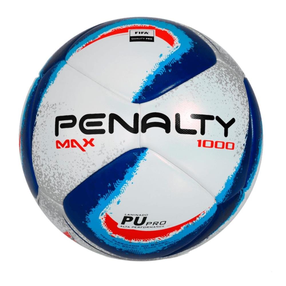 BOLA PENALTY FUTSAL MAX 1000 XXIV BRANCO/AZUL/VERMELHO
