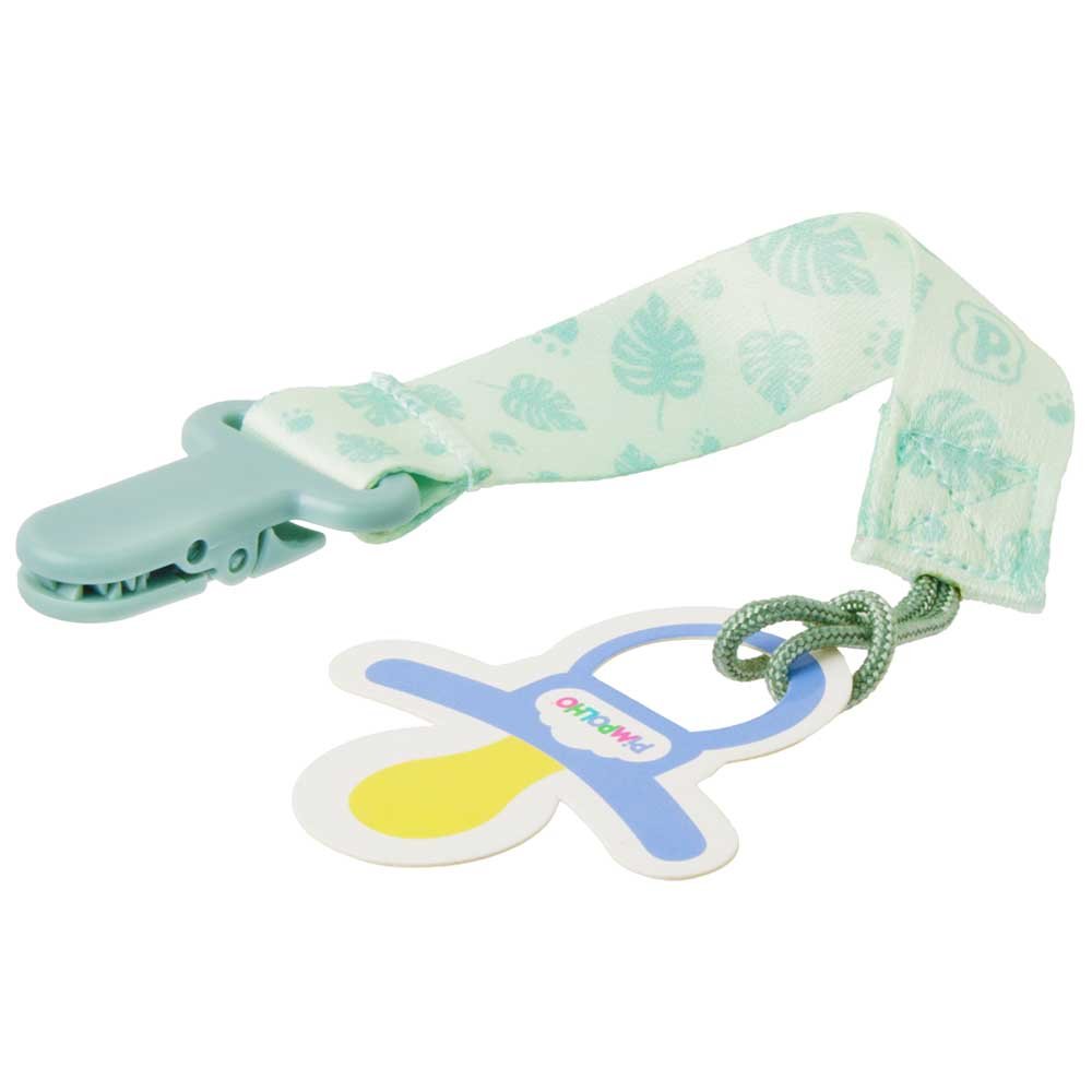 Kit Prendedor De Chupeta Folhas 14Cm Masculino Pimpolho Com 4 Unidades.