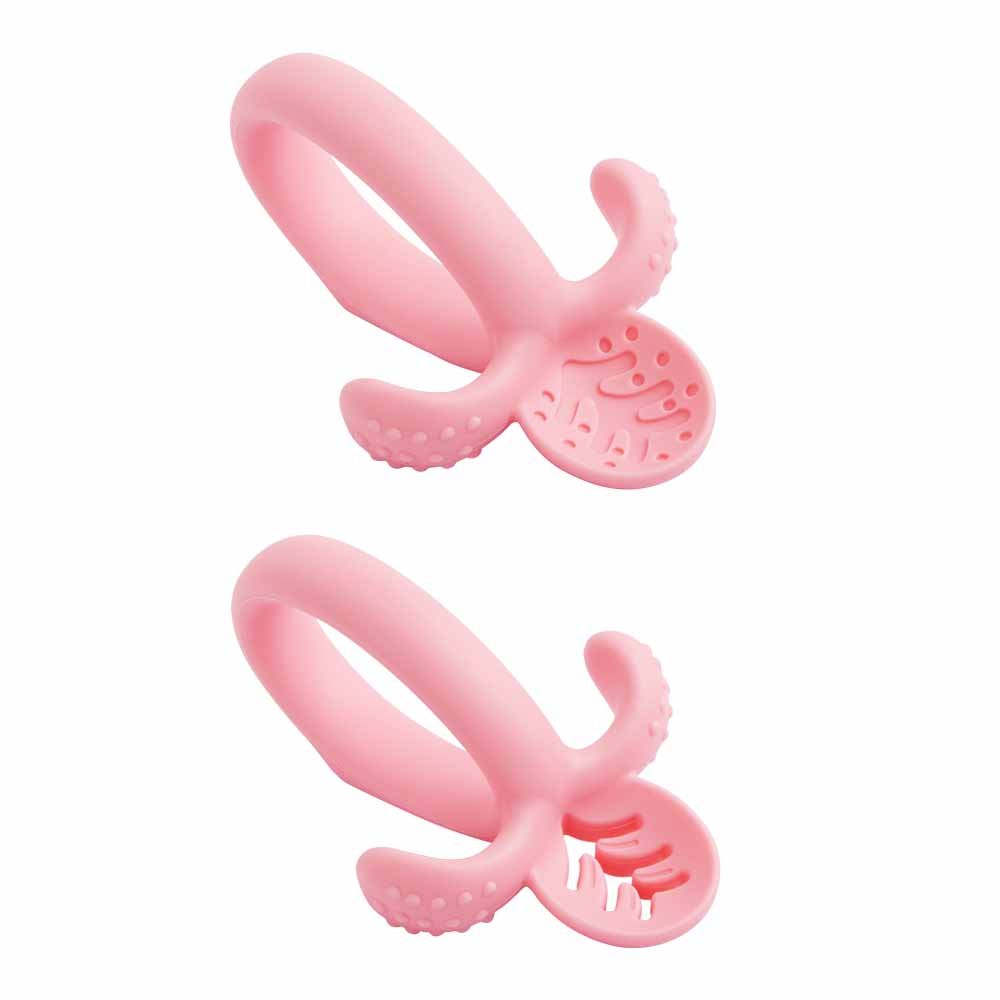 Kit Colher De Treinamento De Silicone Soft Rosa Feminino Pimpolho Com 4 Unidades.