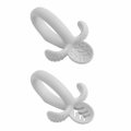 Kit Colher De Treinamento De Silicone Soft Cinza Unissex Pimpolho Com 4 Unidades.