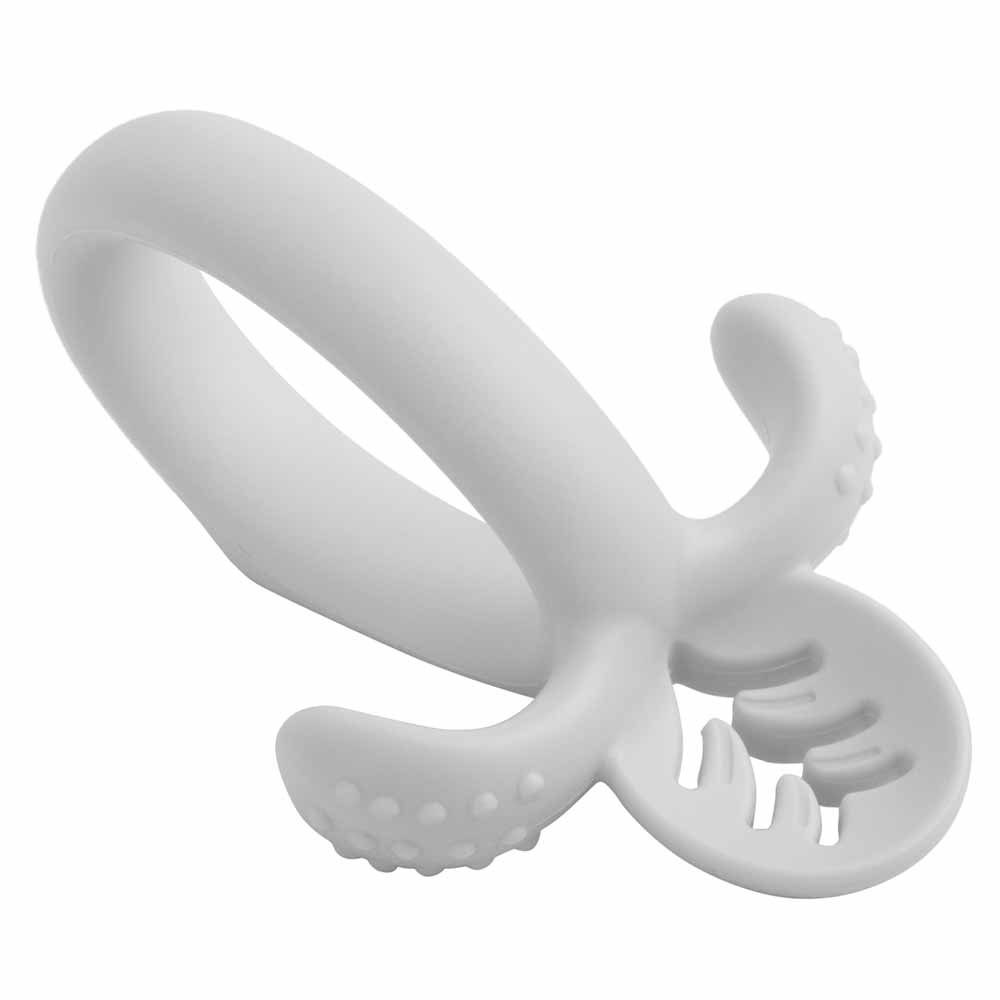 Kit Colher De Treinamento De Silicone Soft Cinza Unissex Pimpolho Com 4 Unidades.