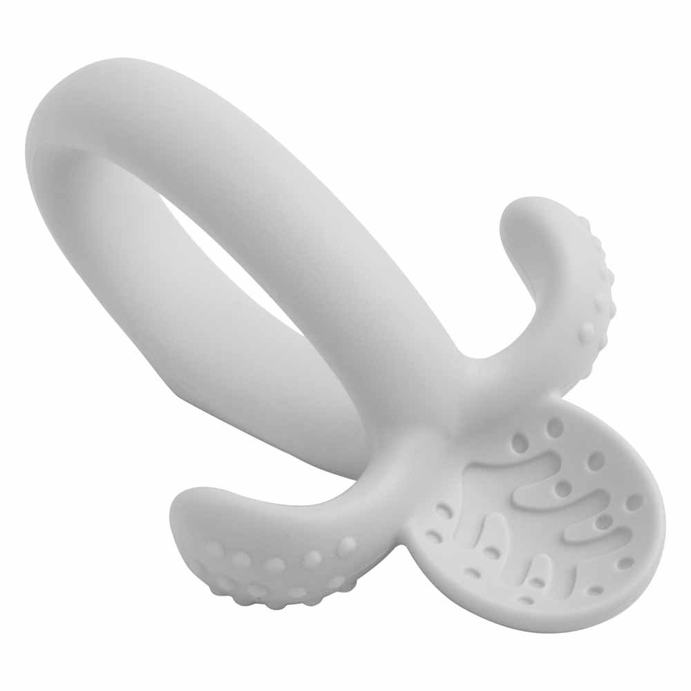 Kit Colher De Treinamento De Silicone Soft Cinza Unissex Pimpolho Com 4 Unidades.
