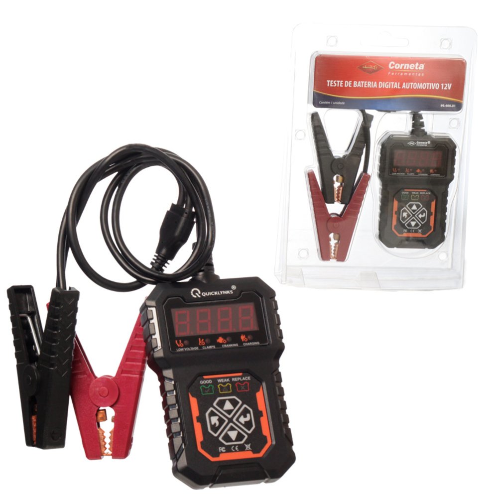 Teste De Bateria Digital Automotivo 12V - Corneta