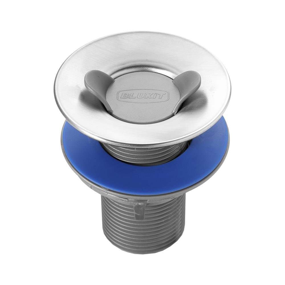 Valvula Para Escoamento Lavatorio 7/8 X 70mm Aba 55mm Pp Inox