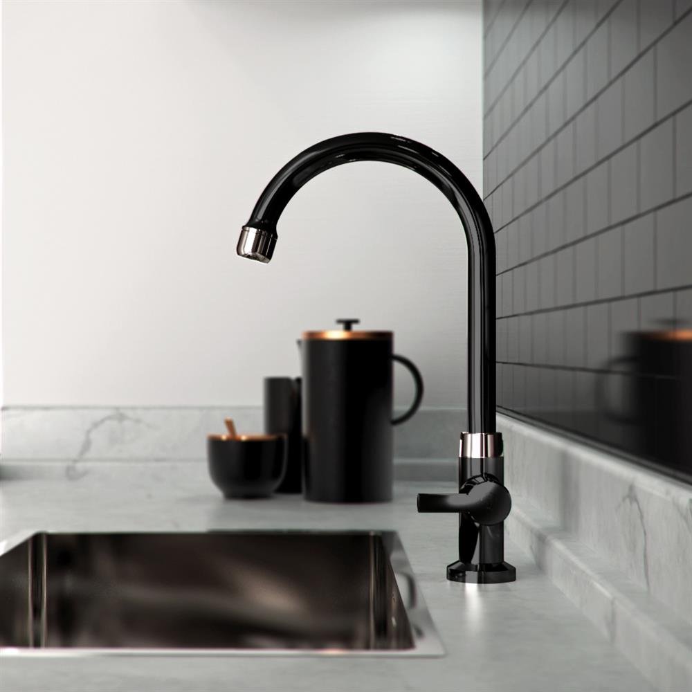Torneira De Mesa Para Cozinha Confort Black