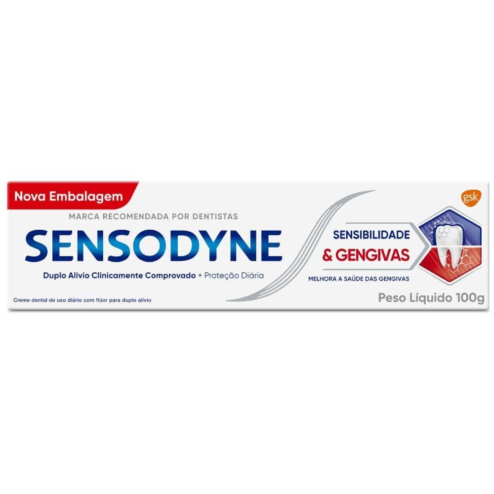 Creme Dental Sensodyne Sensibilidade e Gengivas 100g