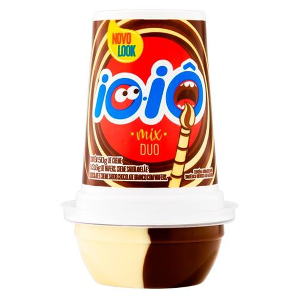 Ioiô Mix Hersheys Nutricrem Misto Chocolate Avelã E Chocolate Branco 63,6g - Embalagem com 12 Unidades