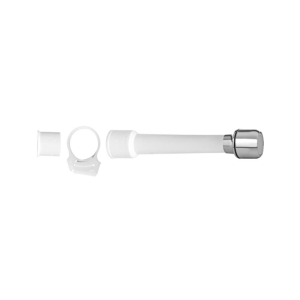 Extensor Plastico Branco Para Torneira S/ Rosca 14cm
