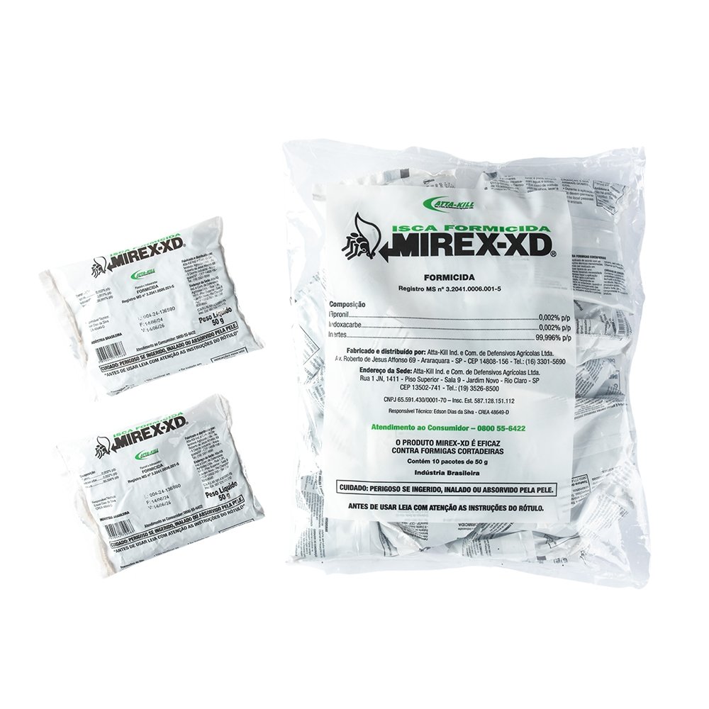 Formicida Isca Mirex-XD para Jardim Attakill 50g - 40 - Embalagens com 10 Pacotes