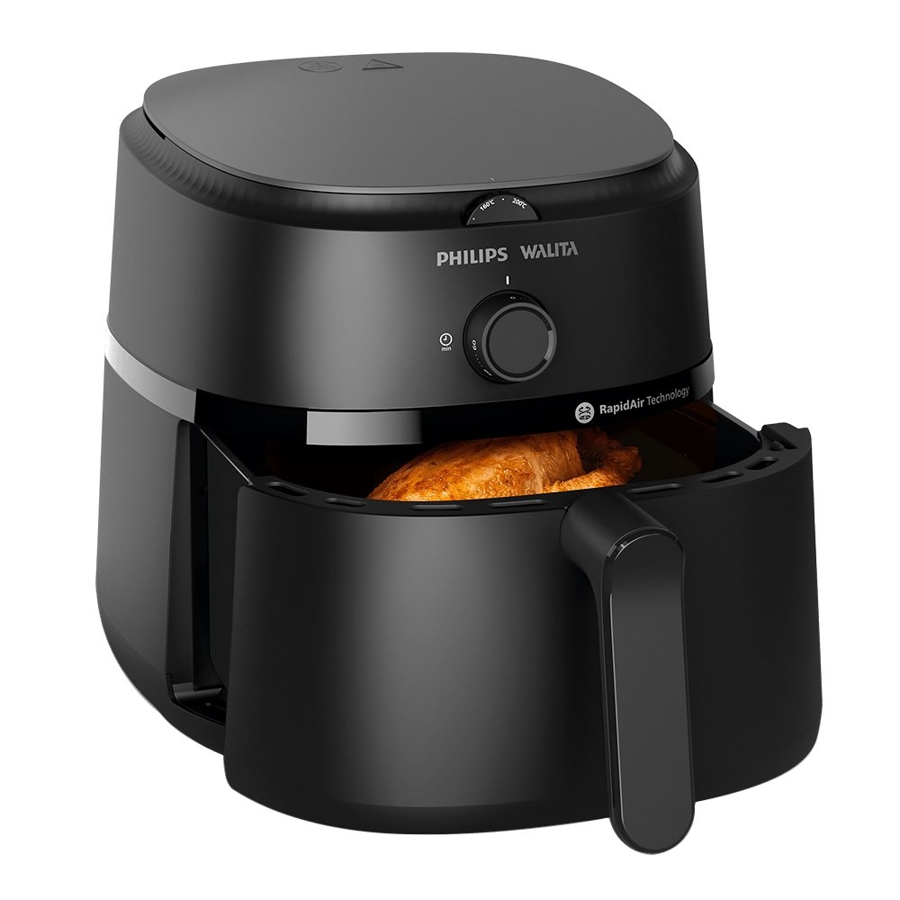 Fritadeira Air Fryer Philips Walita Série 1000XL NA130/09 - 1700W, Preto, 110V