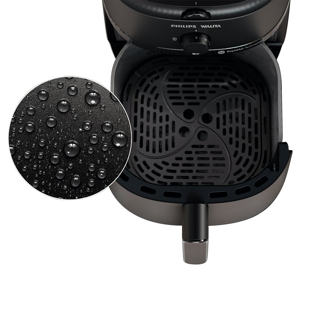 Fritadeira Air Fryer Philips Walita Série 1000XL NA130/09 - 1700W, Preto, 110V