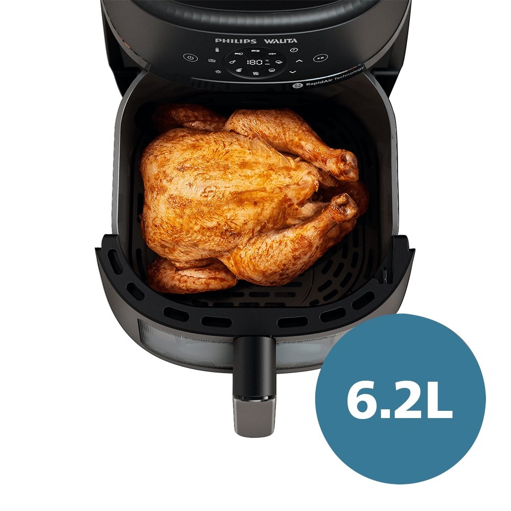 Fritadeira Air Fryer Philips Walita Série 2000XL NA230/09 - 1700W, Preto, 220V