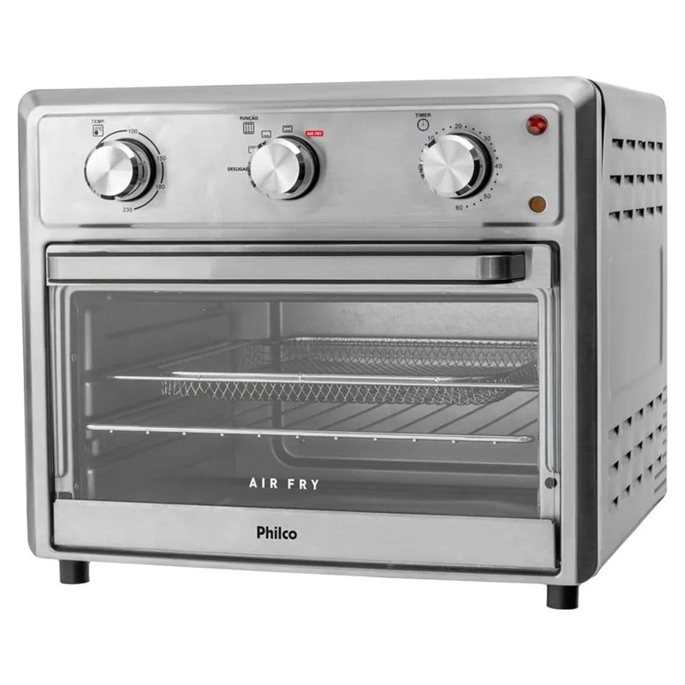 Forno Elétrico de Bancada Philco 25 Litros PFE25I | Air Fryer 2 Em 1, 1400W, Esmaltado, 110V