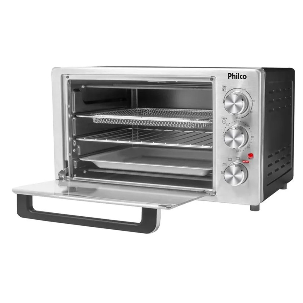 Forno Elétrico de Bancada Philco 40 Litros PFE40I | Air Fryer 2 Em 1, 1600W, Esmaltado, 110V