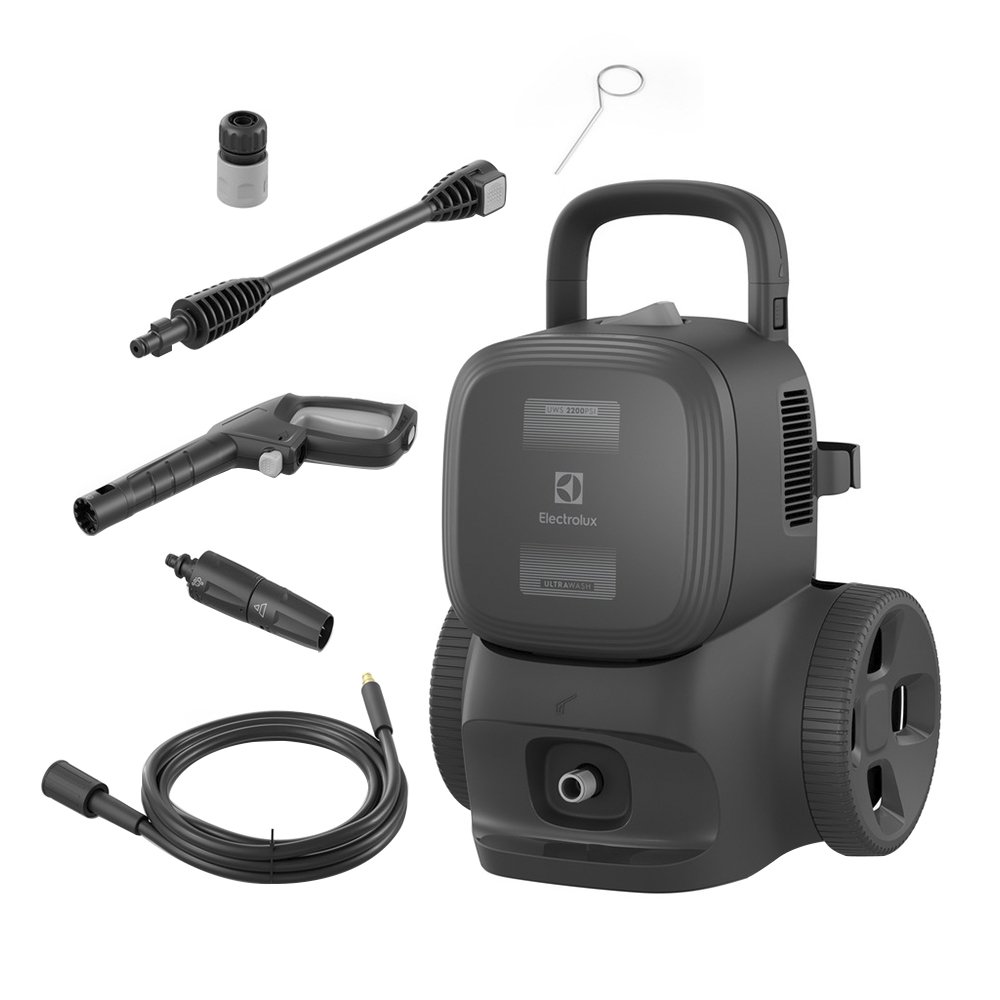 Lavadora Alta Pressão Electrolux Ultra Wash UWS2200 - 2200PSI, Preto/Cinza, 110V