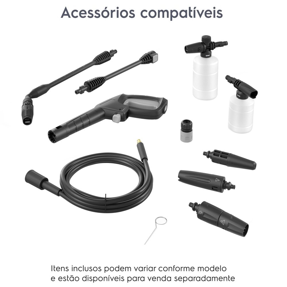 Lavadora Alta Pressão Electrolux Ultra Wash UWS2200 - 2200PSI, Preto/Cinza, 110V