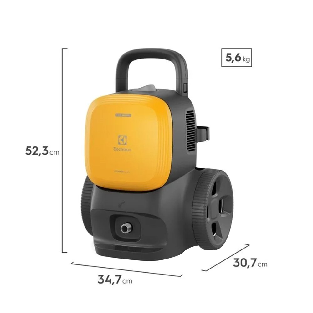 Lavadora De Alta Pressão Electrolux Power Wash EWS1800 - 1800PSI, Amarelo, 110V