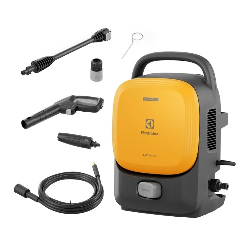 Lavadora De Alta Pressão Electrolux EASYWASH QWS1650 - 1650PSI, Amarelo, 110V