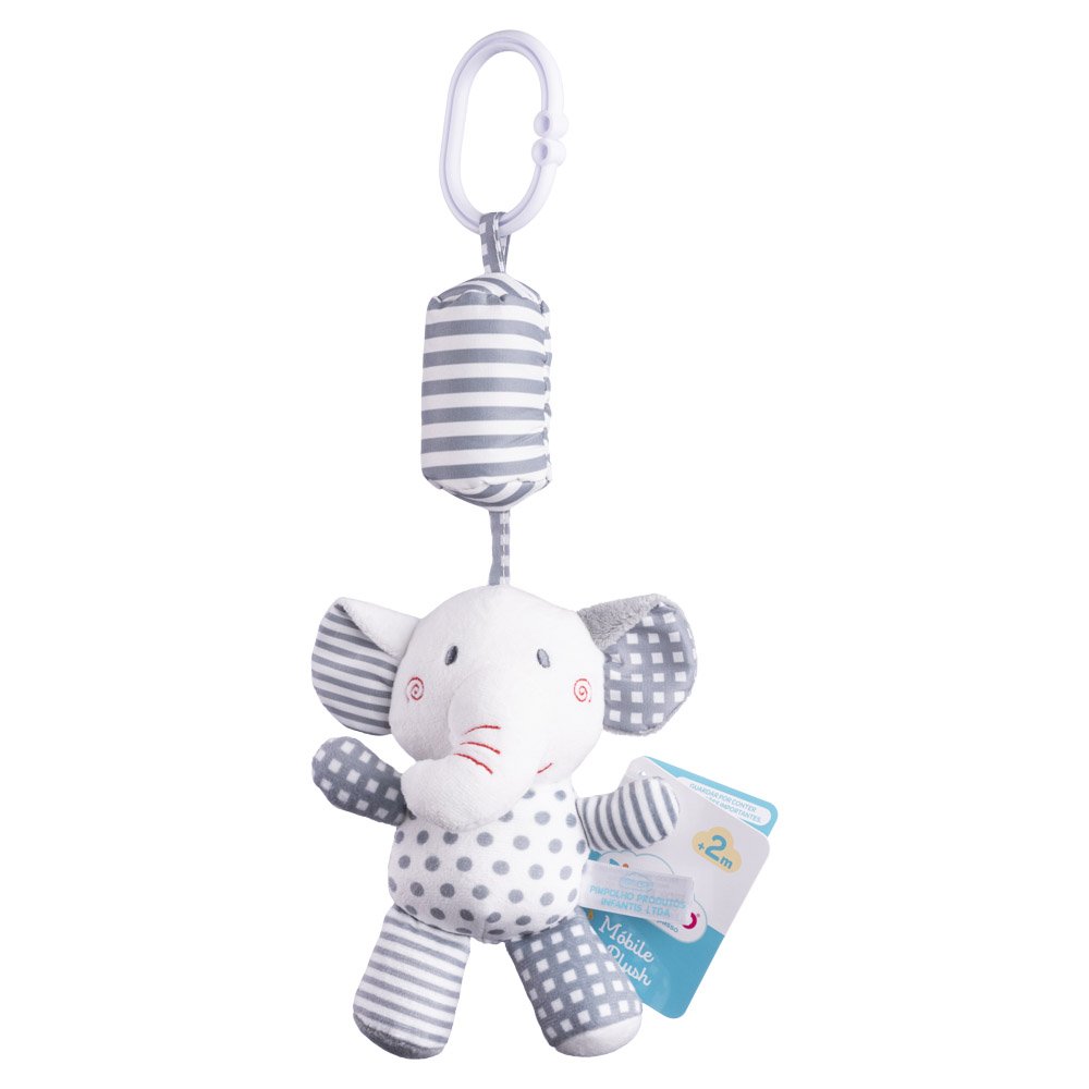 Kit Móbile De Plush Para Carrinho E Bebê Conforto Unissex Pimpolho Com 4 Unidades.