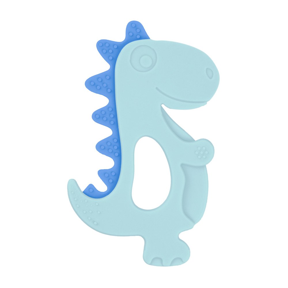 Kit Mordedor De Silicone Dinossauro Unissex Pimpolho Com 12 Unidades.