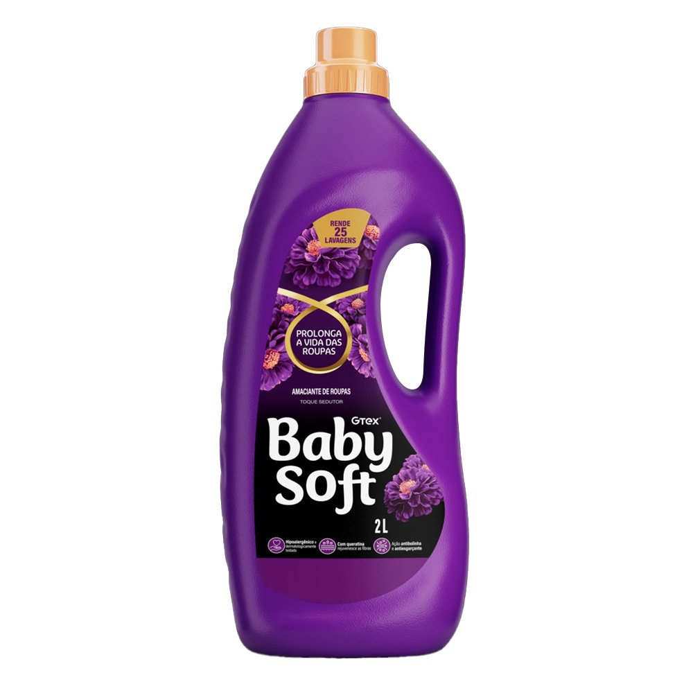 Amaciante Baby Soft Toque Sedutor 2 Litro - Embalagem com 6 Unidades