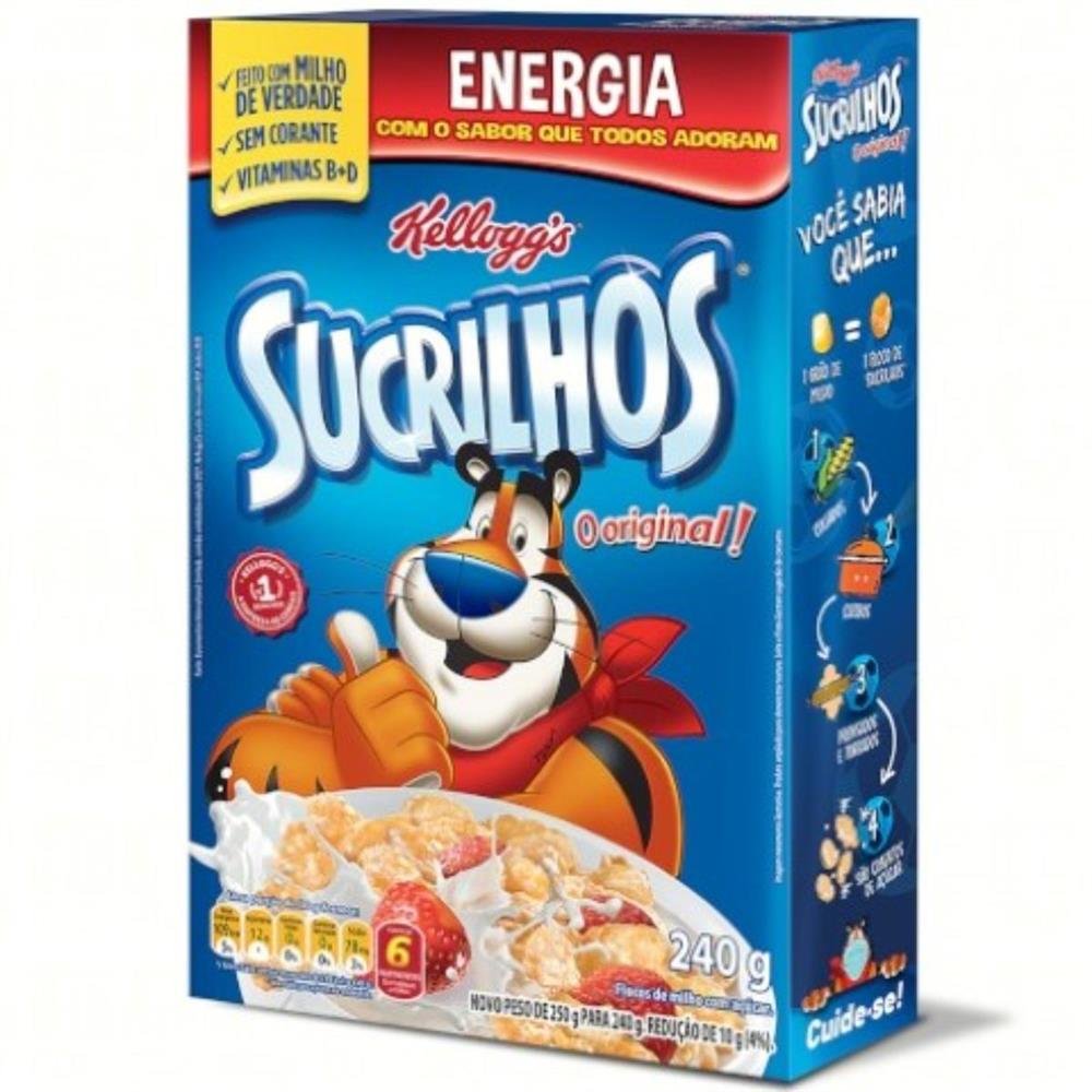 Cereal Sucrilhos Kelloggs Original 240G C/36 un
