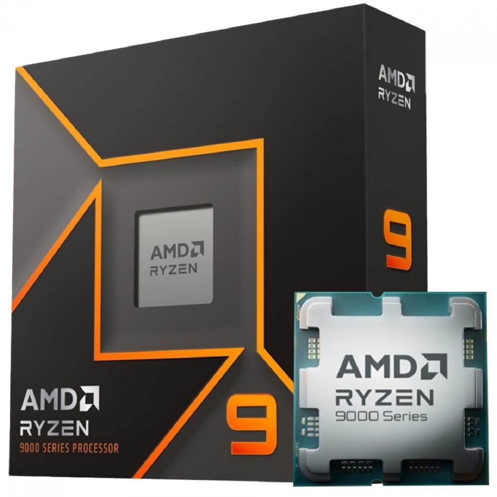Processador AMD Ryzen 9 9900X, 4.4GHz (5.6GHz Turbo), 12-Cores 24-Threads, AM5, Sem Cooler