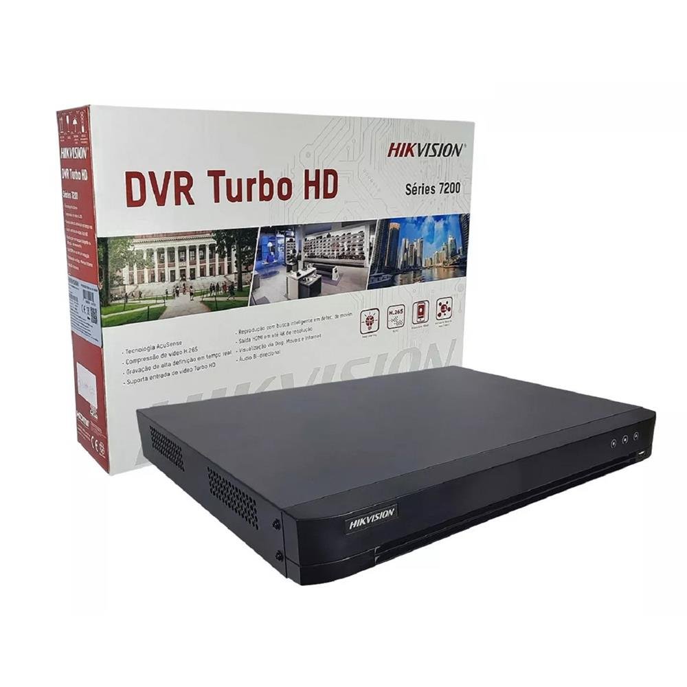 Dvr Gravador Hikvision 16 Canais 4mp Turbo Hd Acusense