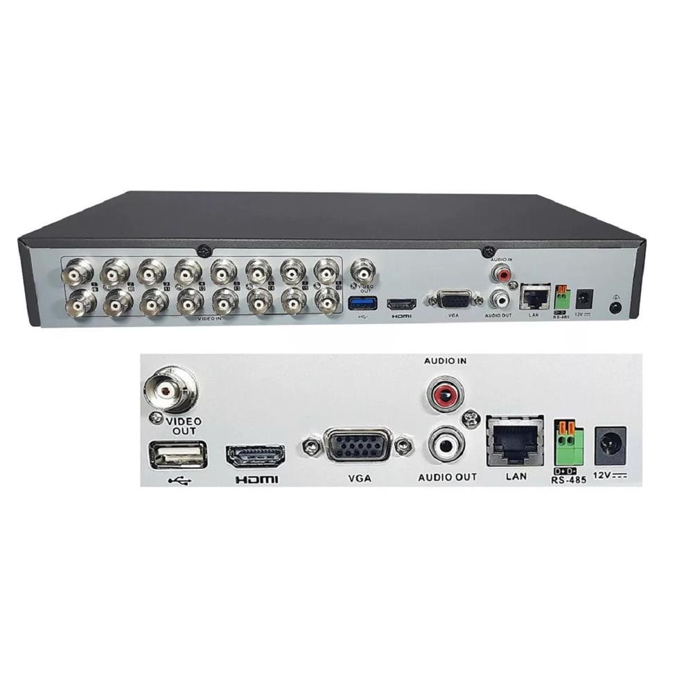 Dvr Gravador Hikvision 16 Canais 4mp Turbo Hd Acusense
