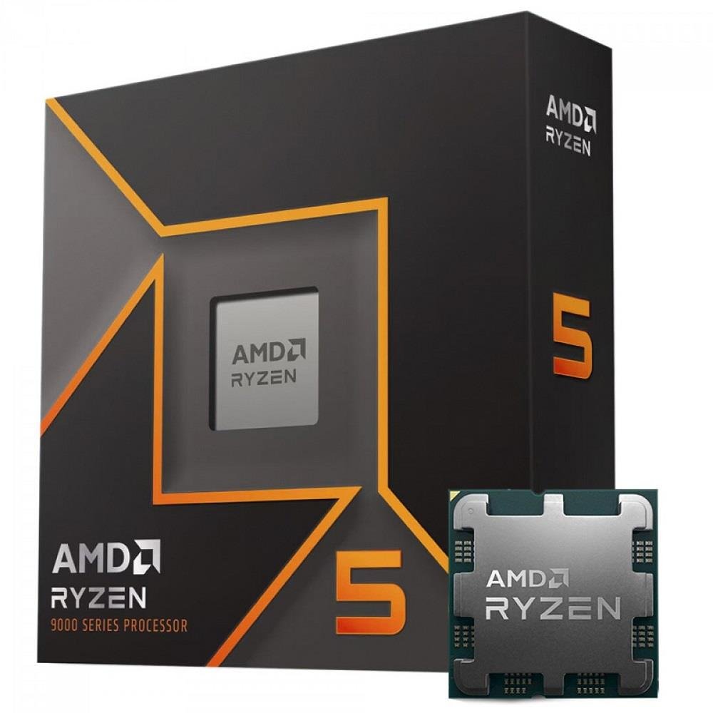 Processador Amd Ryzen 5 9600X, 3.9Ghz (5.4Ghz Turbo), 6-Cores 12-Threads, Am5, Sem Cooler