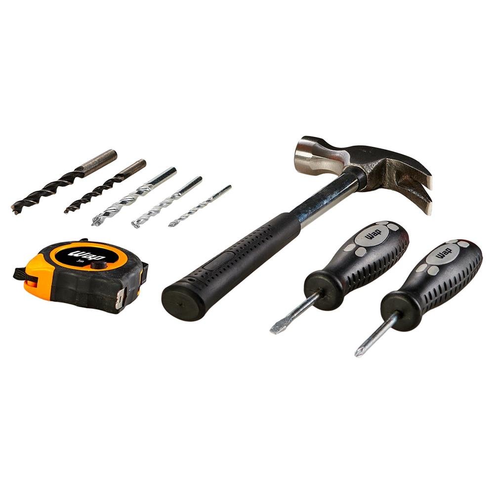 Furadeira e Parafusadeira de Impacto WAP WF 700K10, 700W, 220V, Cinza e Amarela