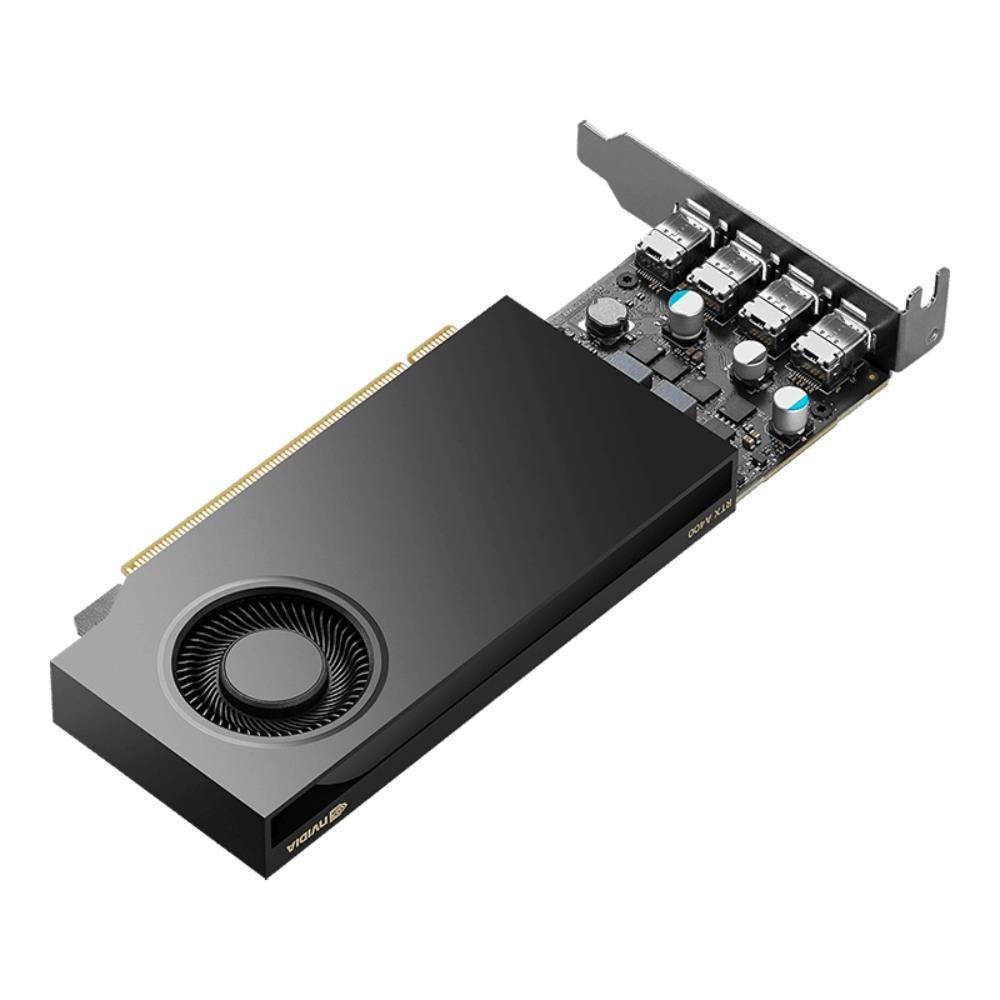Placa de Vídeo RTX A400 PNY Nvidia Quadro, 4GB GDDR6, 64bits - VCNRTXA400ATX-PB