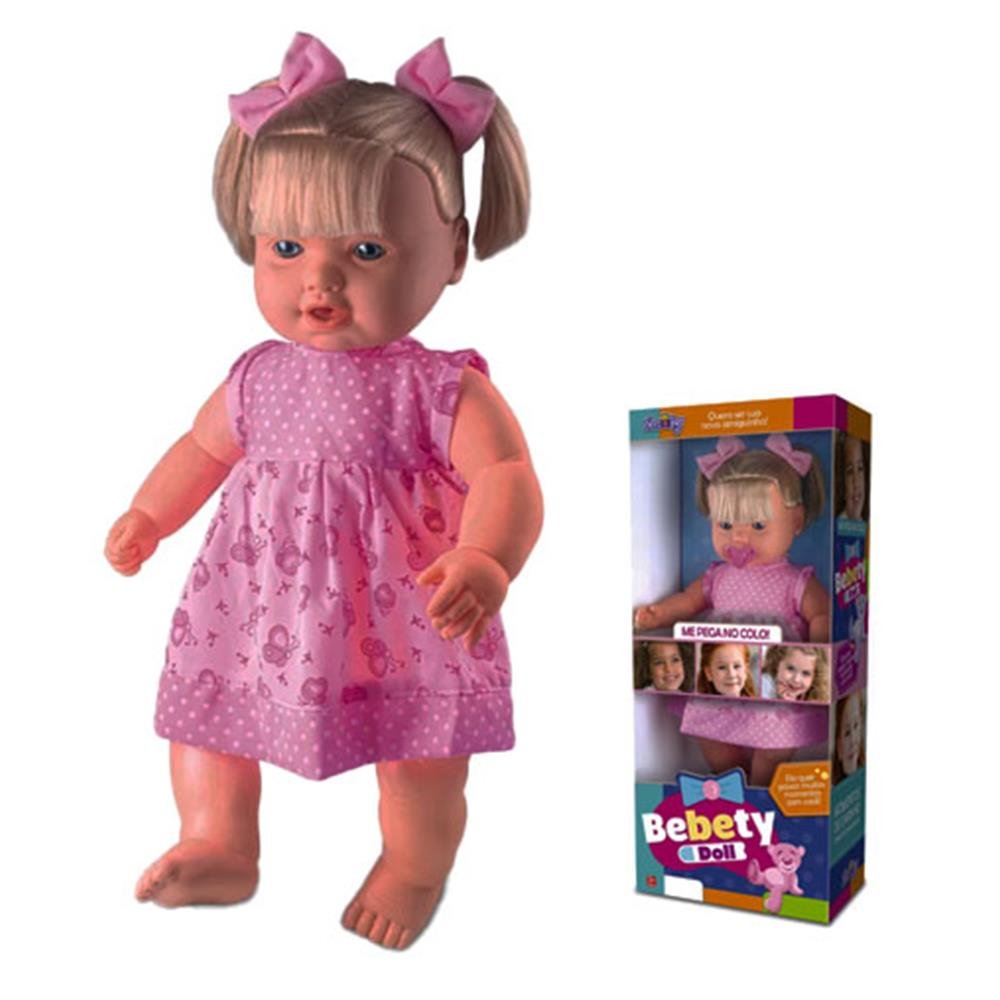 Boneca Bebety Doll Loira Nova Toys