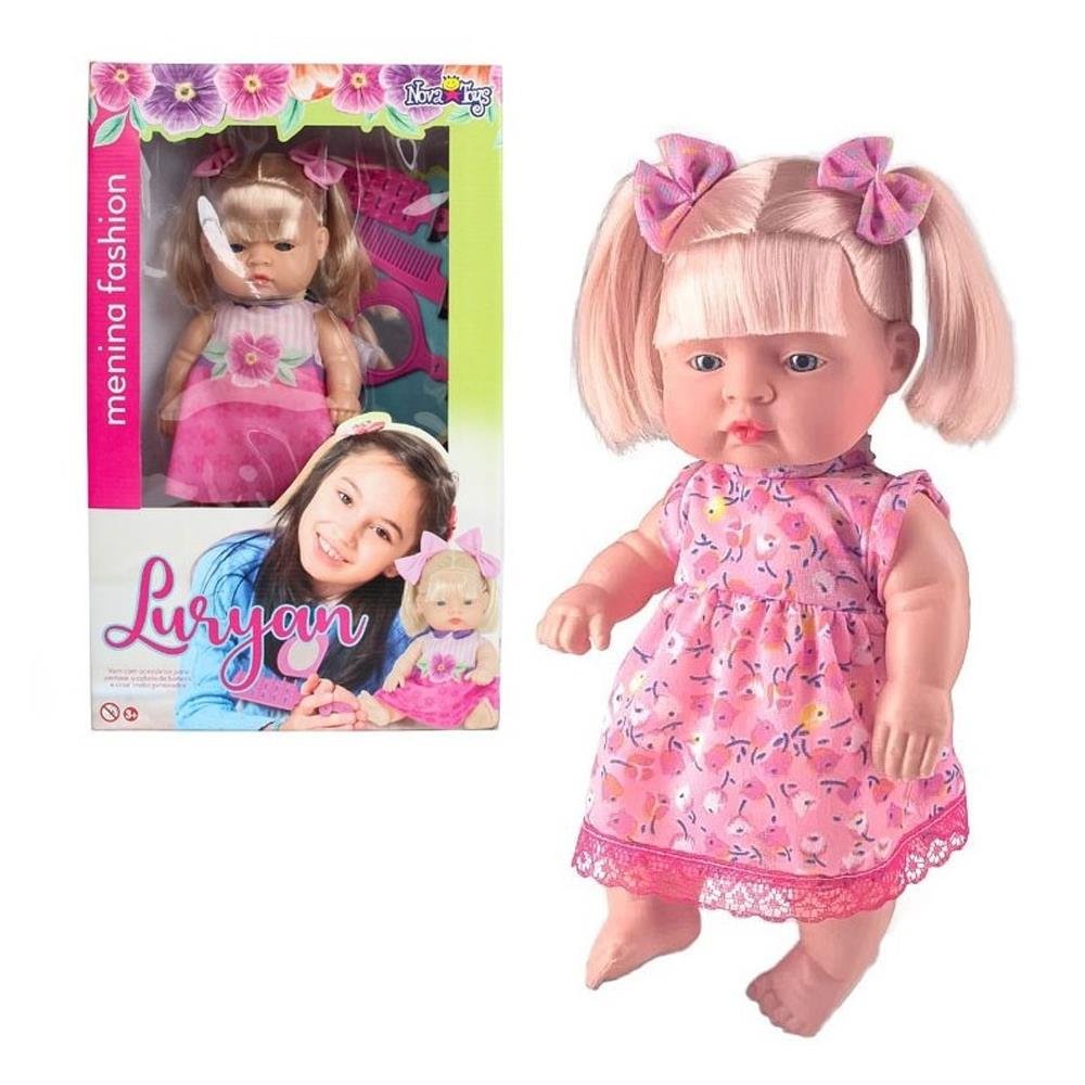Boneca Luryan Menina Fashion Branca
