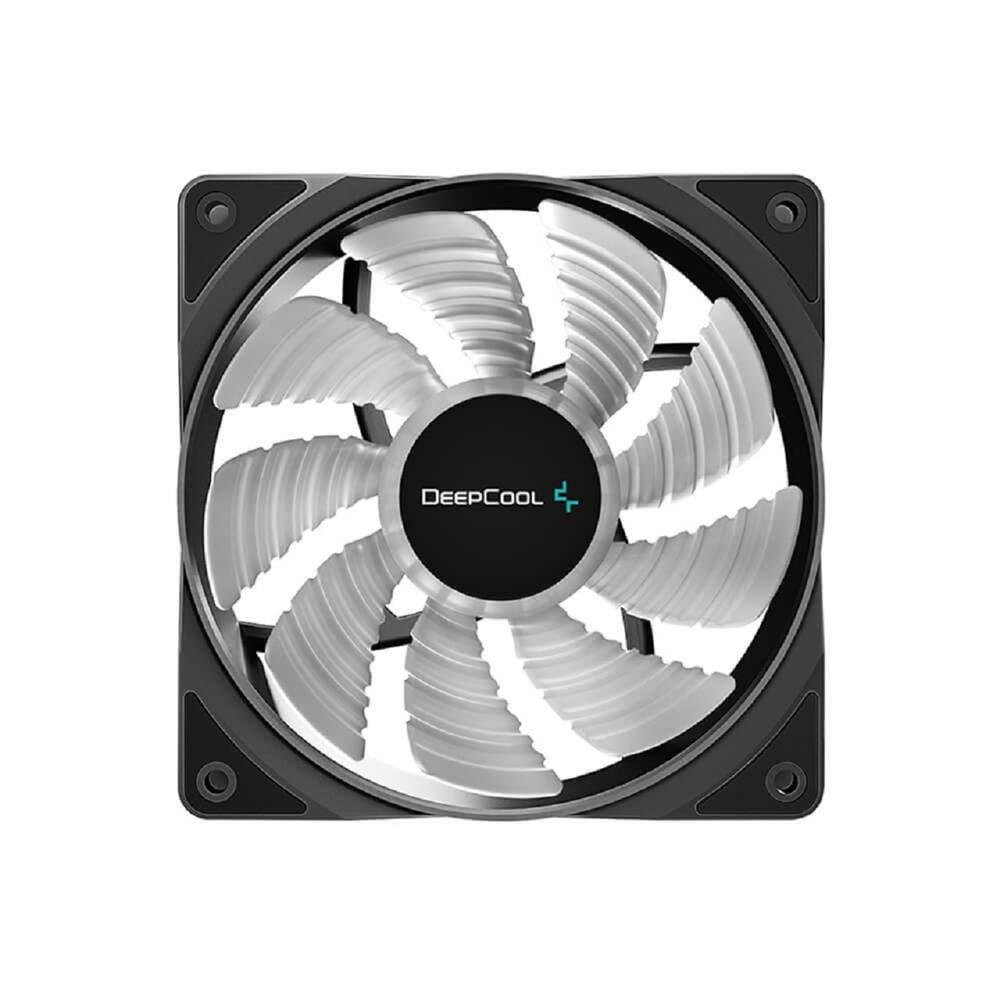 Kit Cooler para Gabinete DeepCool RF120, LED 3 Cores, 120mm, com 3 Fans, Preto