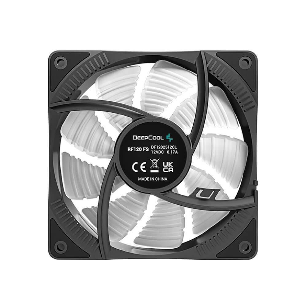 Kit Cooler para Gabinete DeepCool RF120, LED 3 Cores, 120mm, com 3 Fans, Preto